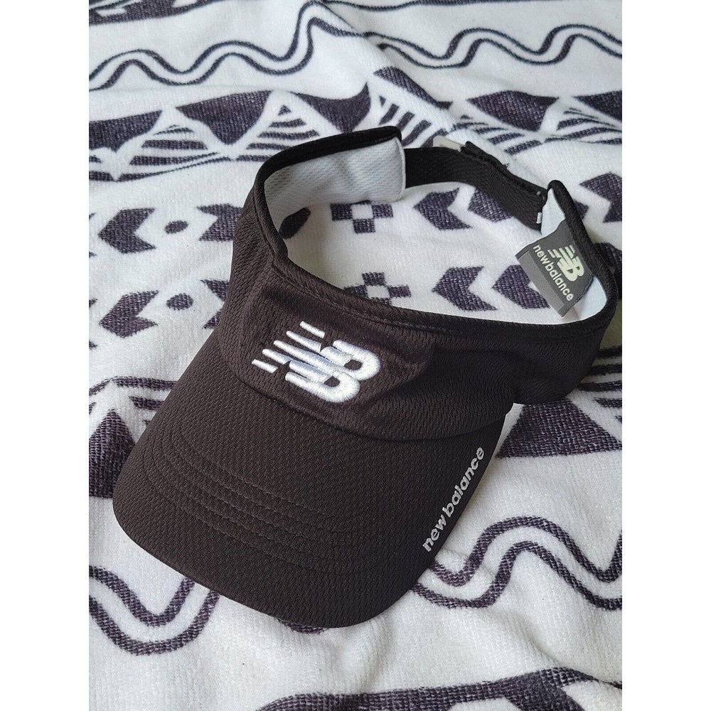 New Balance Perforated Visor. Black. Adjustable. Golf or Tennis